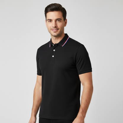 Men's Casual Polo Shirt | Short Sleeve Solid Tee 1
