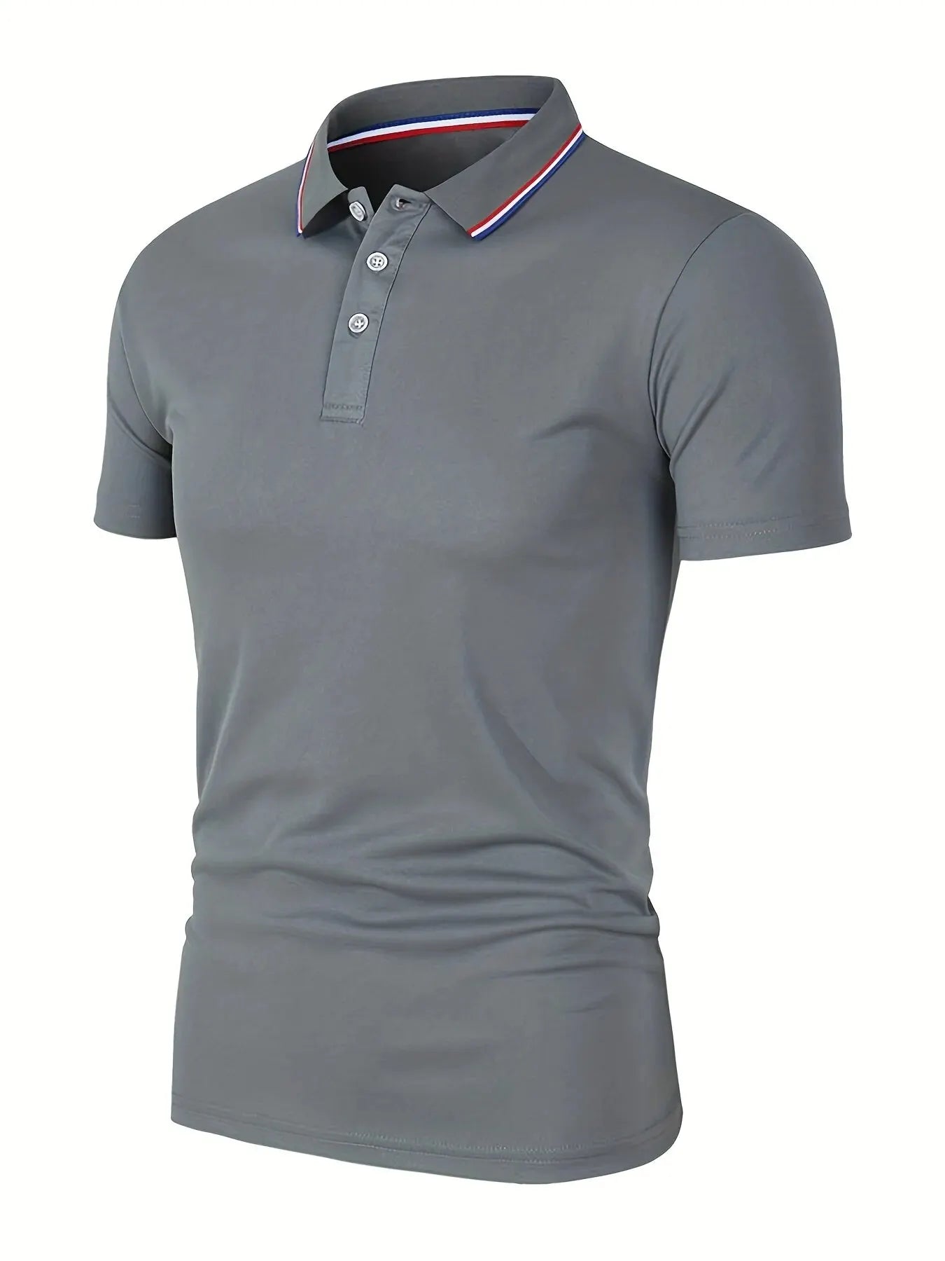 Men's Casual Polo Shirt | Short Sleeve Solid Tee 7
