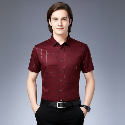 Men's Casual Short Sleeve Shirt | Wrinkle Resistant Top 2