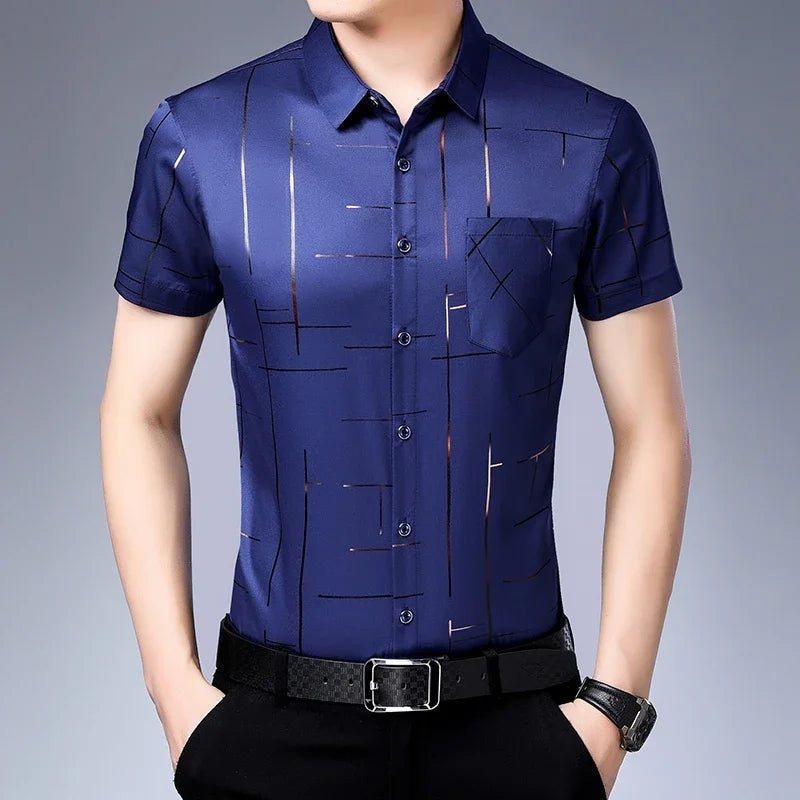 Men's Casual Short Sleeve Shirt | Wrinkle Resistant Top 3