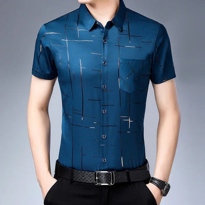 Men's Casual Short Sleeve Shirt | Wrinkle Resistant Top 4