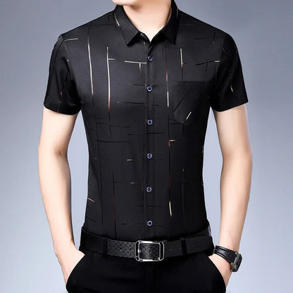 Men's Casual Short Sleeve Shirt | Wrinkle Resistant Top 7