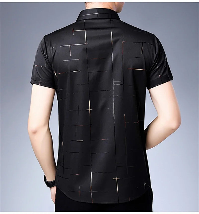 Men's Casual Short Sleeve Shirt | Wrinkle Resistant Top 8