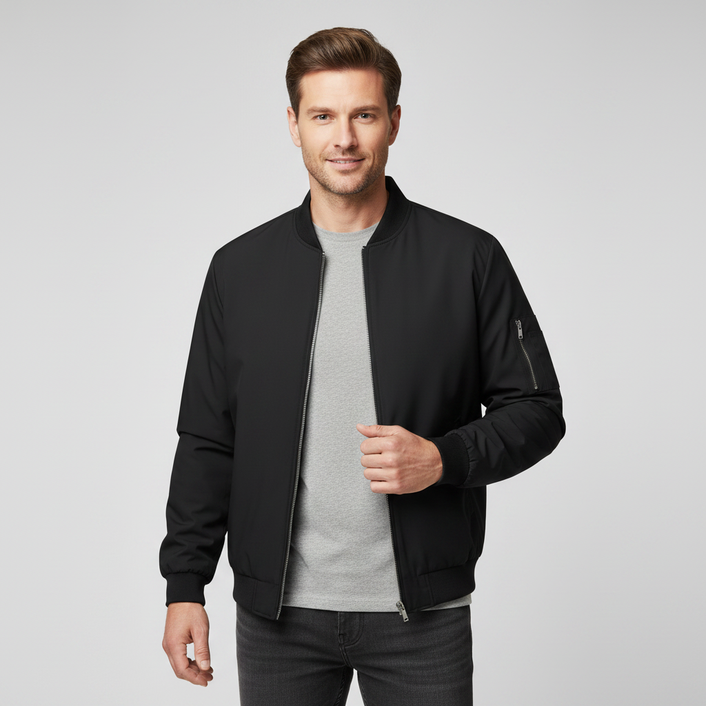 Men's Lightweight Bomber Jacket | Casual Outerwear 3
