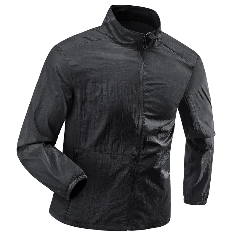 Men's Plus Size Hiking Jacket | Lightweight Sun-Protective Coat 3