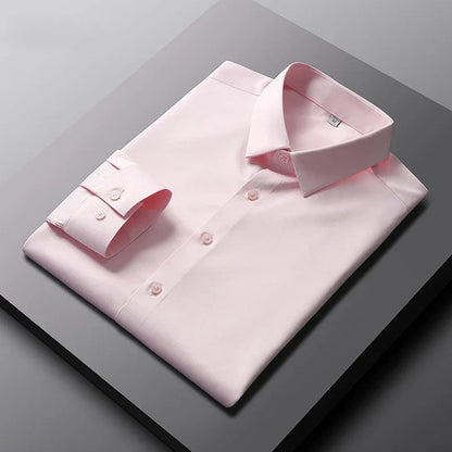 Men's Solid Color Long Sleeve Shirt | Dress Shirt 5