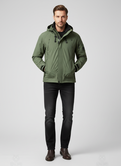 Men's Waterproof Softshell Jacket | Outdoor Windbreaker 3